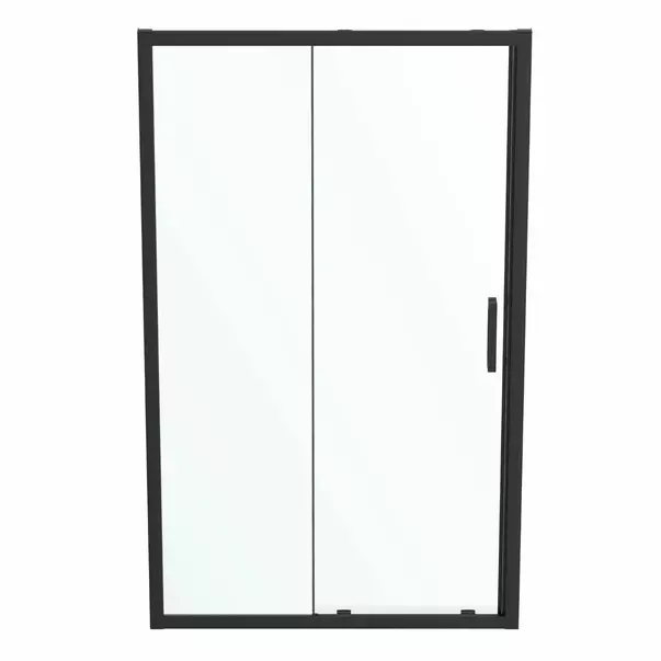 Usi culisante - Usa glisanta cu segment fix 120 cm negru mat Ideal Standard Connect 2 K9277V3