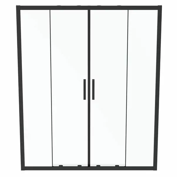 Usa glisanta cu segment fix 160 cm negru mat Ideal Standard Connect 2 [2]