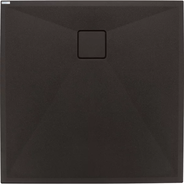 Cadita de dus patrata Deante Correo din granit negru 80x80 cm [2]
