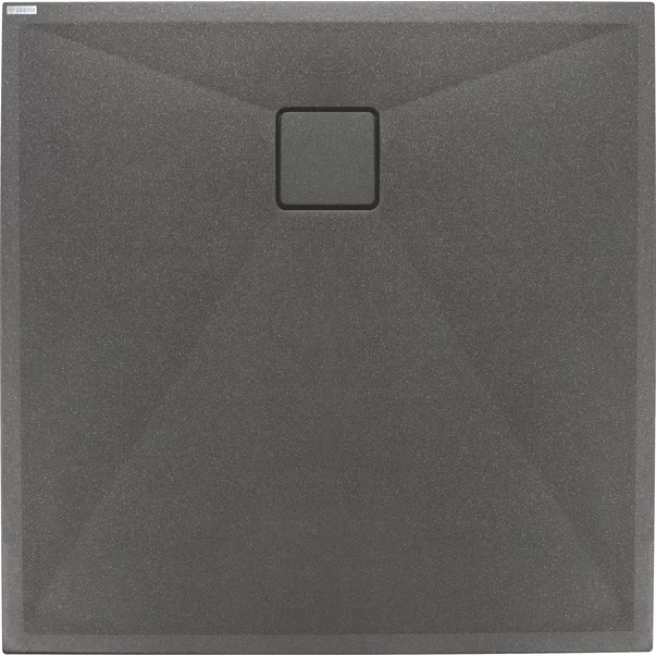 Cadita de dus patrata Deante Correo din granit antracit 80x80 cm [2]