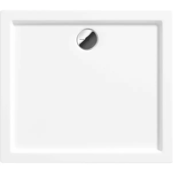 Cadita dus dreptunghiulara Deante Jasmin Plus alb 80x90 cm [2]
