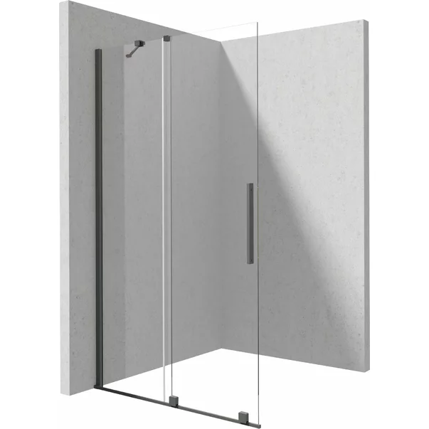 Paravan de dus Walk-in Deante Prizma titan 120x195 cm [1]