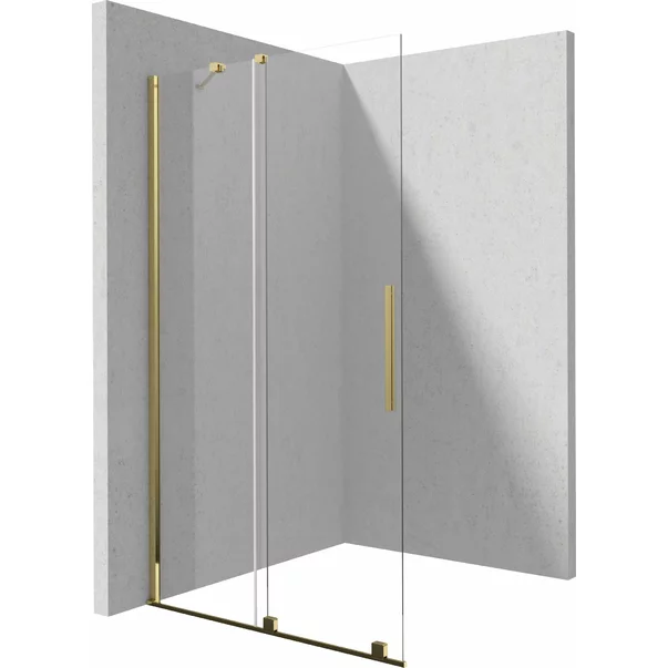Paravan de dus Walk-in Deante Prizma auriu periat 100x195 cm [1]