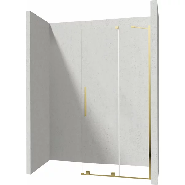 Paravan de dus Walk-in Deante Prizma auriu periat 90x195 cm [3]