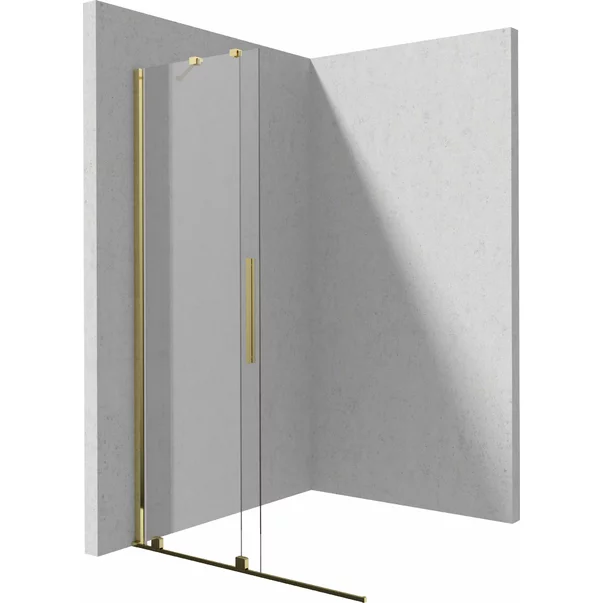 Paravan de dus Walk-in Deante Prizma auriu 100x195 cm [2]