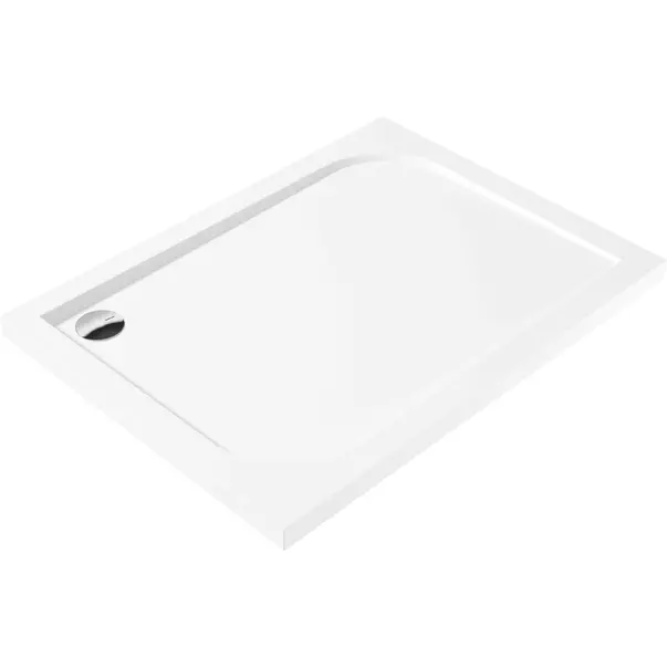 Cadita de dus Deante Cubi alb 90x100 cm [1]