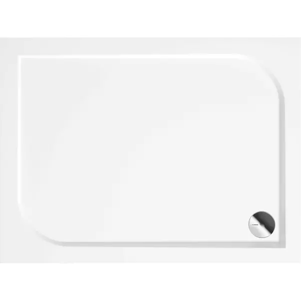 Cadita de dus Deante Cubi alb 90x100 cm [2]