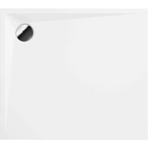 Cadita dus dreptunghiulara Deante Kerria Plus alb 80x90 cm [2]