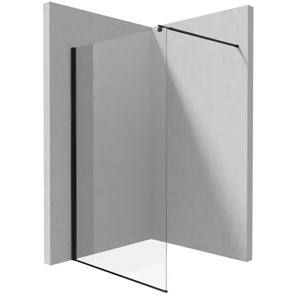 Paravan de dus Deante Kerria Plus negru 140x200 cm [1]