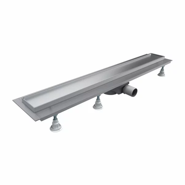 Set rigola pentru dus cu capac Omnires Lowfix argintiu [1]