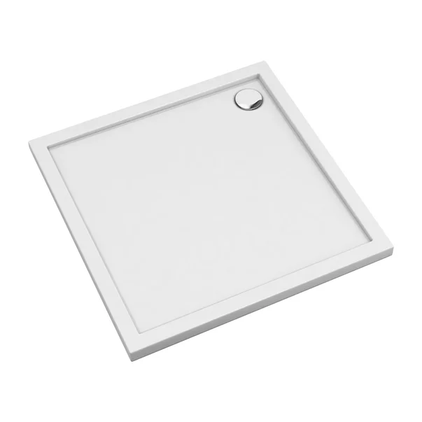 Cadita dus patrata din acril Omnires Merton alb  80x80 cm [1]