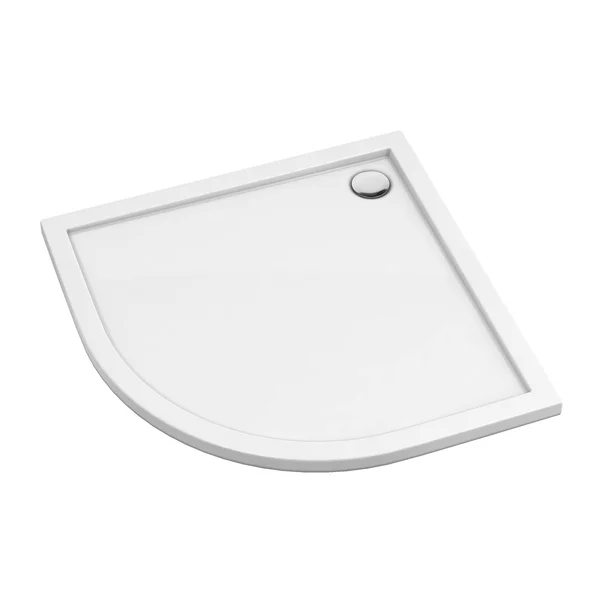 Cadita dus semirotunda  Omnires Merton alb  90x90 cm [1]