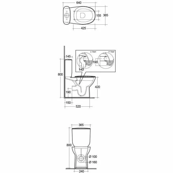 Vas wc pe pardoseala Rimless RAK Ceramics Morning Confort [3]