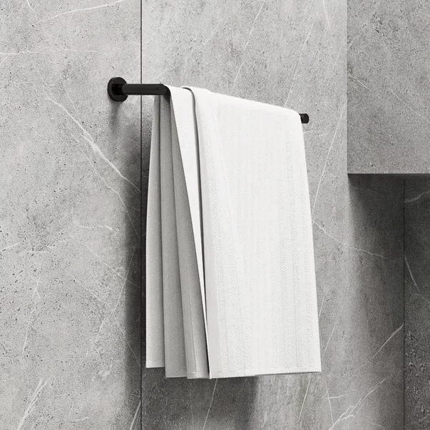 Accesorii baie - Bara portprosop Omnires Modern Project negru mat 60 cm