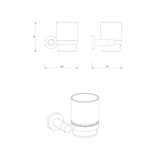 Suport periute de dinti Omnires Modern Project [2]