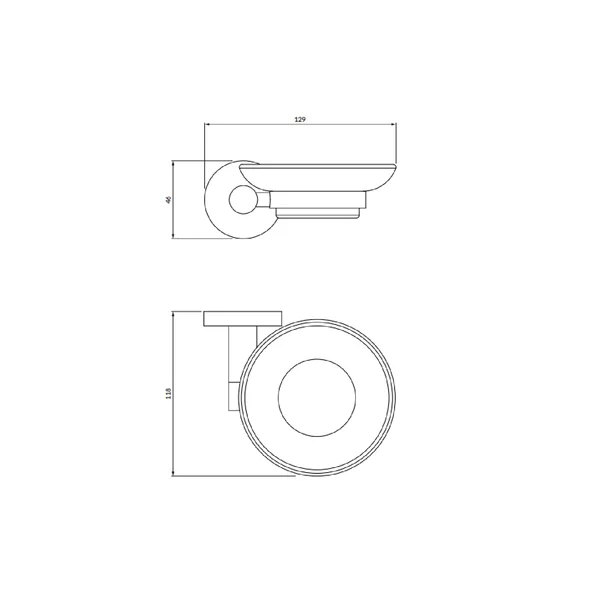 Savoniera Omnires Modern Project negru mat [2]