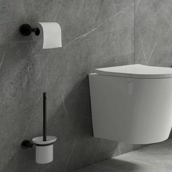 Suport hartie igienica Omnires Modern Project negru mat [2]