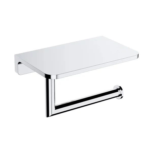 Accesorii baie - Suport hartie igienica cu raft Omnires Modern Project finisaj crom lucios