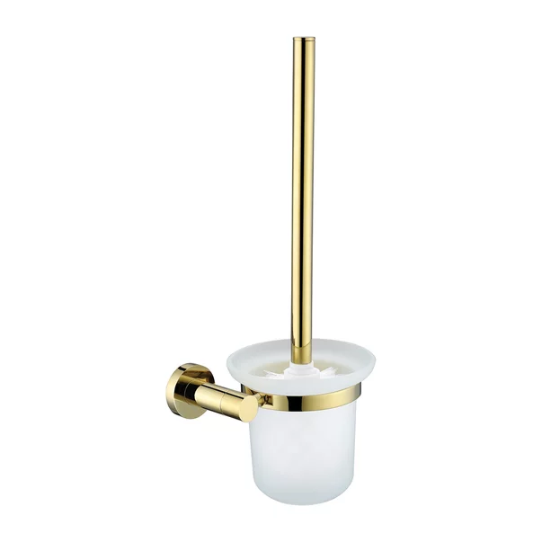 Perie WC Omnires Modern Project auriu si sticla mata [1]