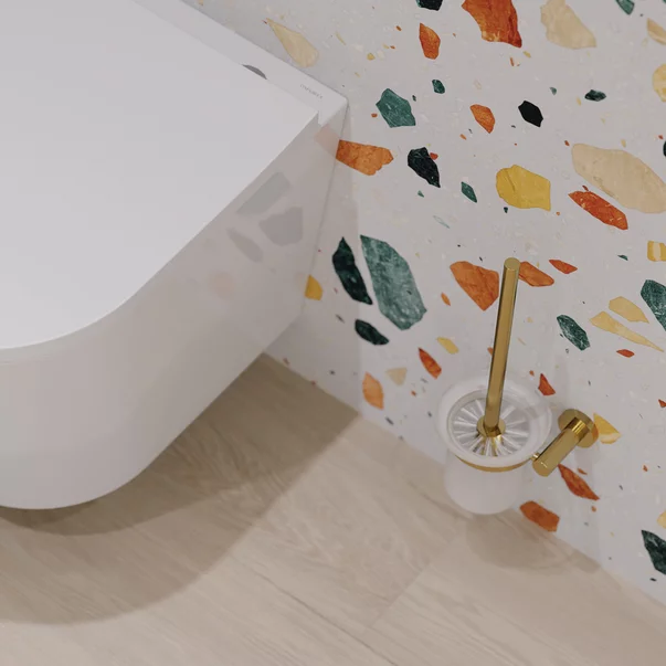 Perie WC Omnires Modern Project auriu periat [1]