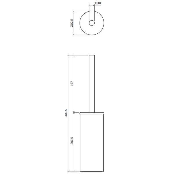 Perie wc antracit Omnires Modern Project [3]