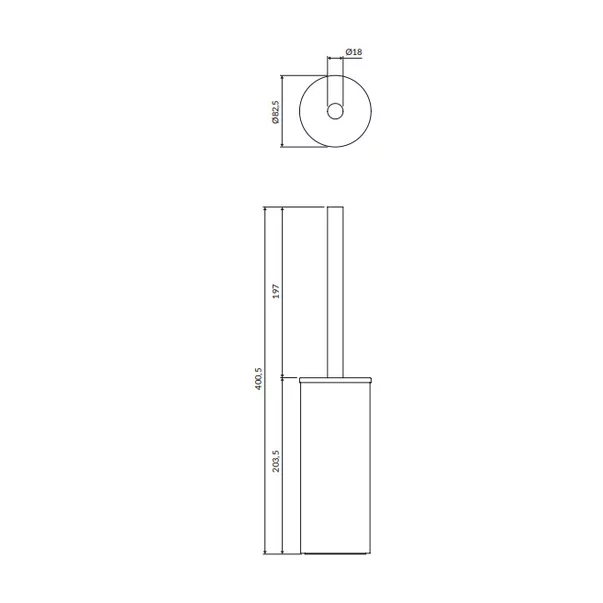 Perie wc freestanding nichel Omnires Modern Project [2]