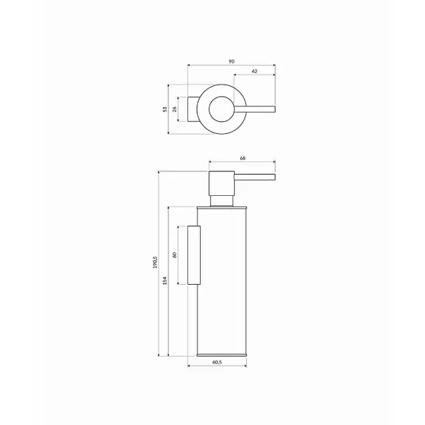 Dozator sapun Omnires Modern Project negru [2]