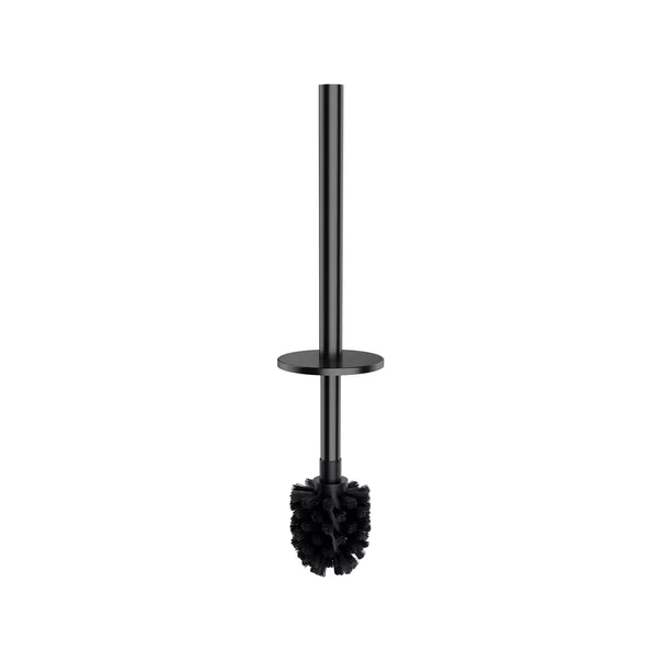 Suport hartie freestanding Omnires Modern Project cu spatiu pentru perie si raft finisaj antracit periat [1]