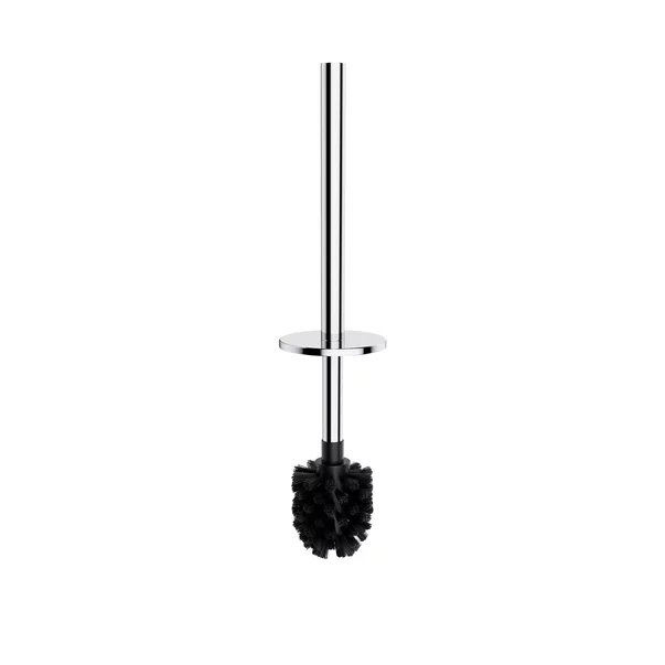 Suport hartie freestanding Omnires Modern Project cu spatiu pentru perie si raft finisaj crom lucios [1]