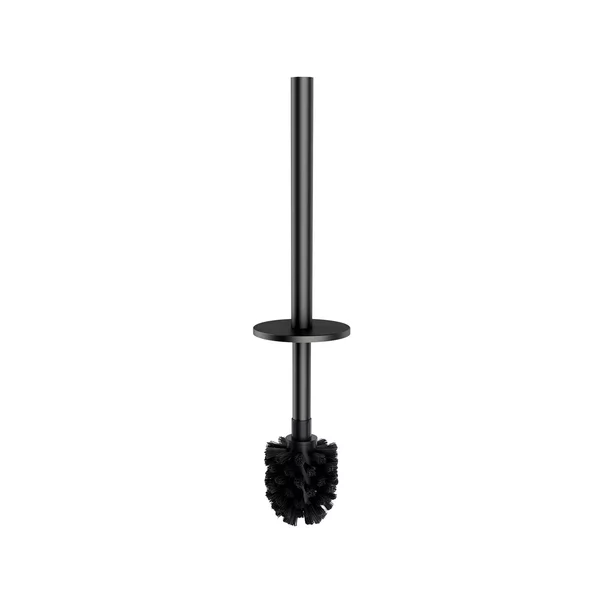 Suport hartie freestanding Omnires Modern Project cu spatiu pentru perie si raft finisaj grafit periat [4]