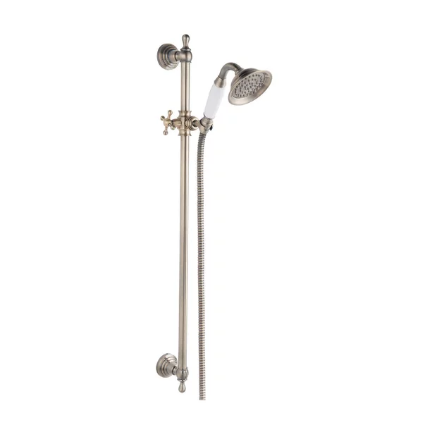 Seturi de dus - Set de dus Ferro Retro Old Bronze cu bara si suport culisant bronz