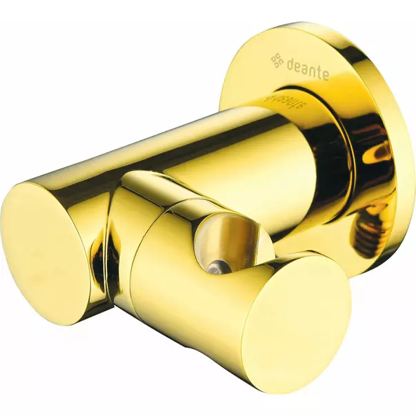 Conector furtun rotund Deante Cascada auriu cu suport dus [2]