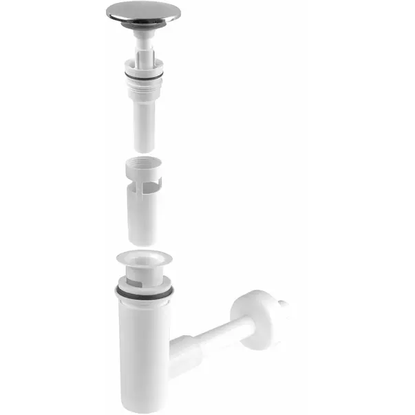 Sifon de baie Deante Easy-Clean crom/alb pentru chiuveta [2]