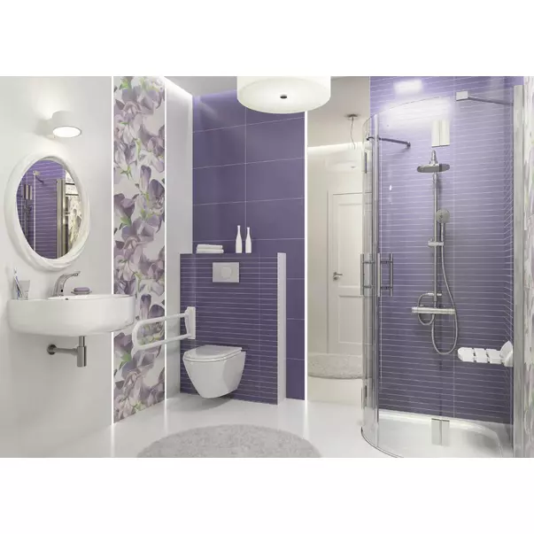Maner de sustinere dublu rabatabil Deante Vital alb 76cm [4]