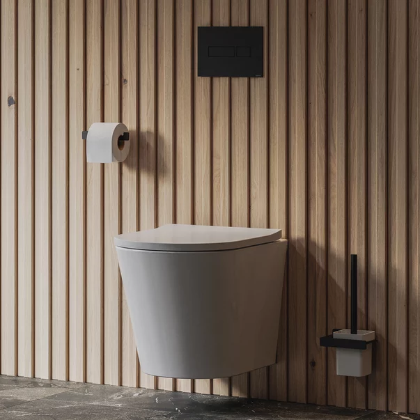 Perie WC Omnires Nelson negru mat [1]
