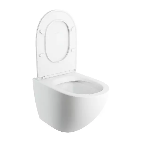 Vas WC suspendat rimless cu capac soft-close alb mat Omnires Ottawa Comfort [3]