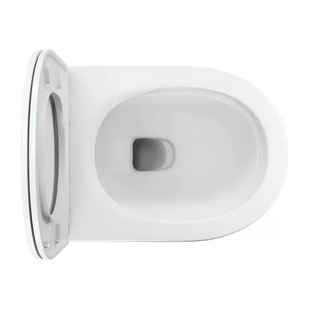 Vas WC suspendat rimless cu capac soft-close alb mat Omnires Ottawa Comfort [4]