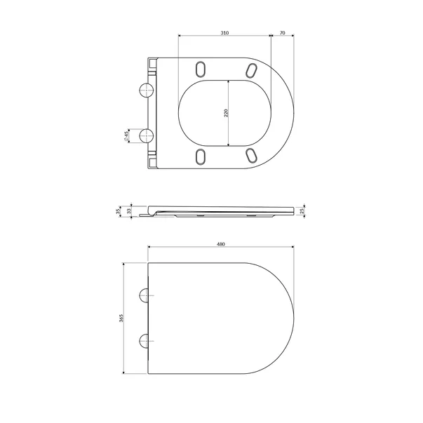 Capac WC softclose Omnires Ottawa Comfort slim finisaj alb lucios [1]