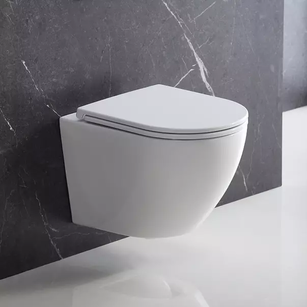 Capace wc - Capac WC soft-close Omnires Ottawa alb