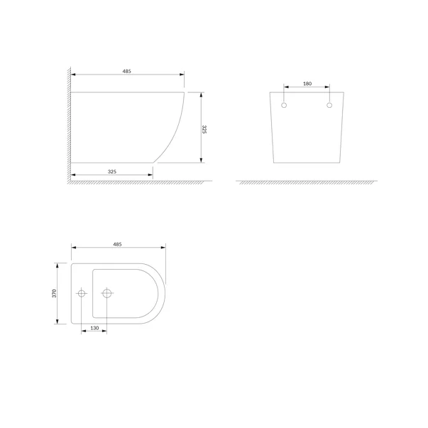 Set vas wc si bideu suspendat cu capac softclose Omnires Ottawa rimless [7]