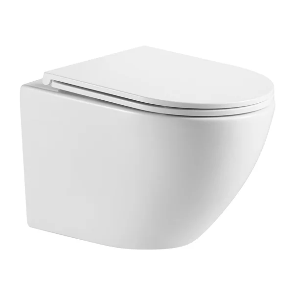 Vas WC suspendat rimless cu capac softclose Omnires Ottawa alb [2]