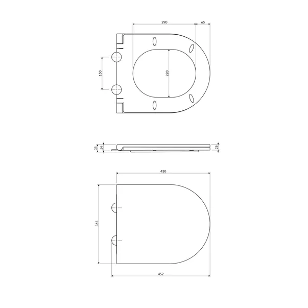 Capac WC softclose slim Omnires Ottawa finisaj alb mat [1]