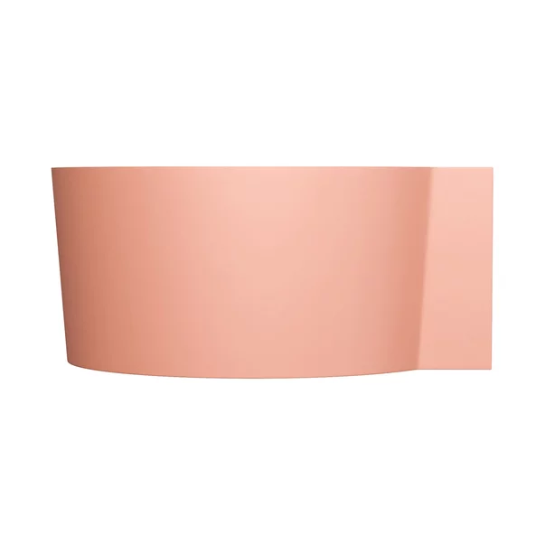 Cada pe colt asimetrica Omnires Ovo M+ compozit coral mat 120x120 cm [3]