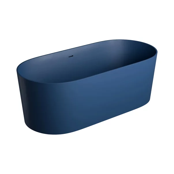 Cazi baie - Cada freestanding Omnires Ovo M+ compozit albastru midnight blue mat 160x75 cm
