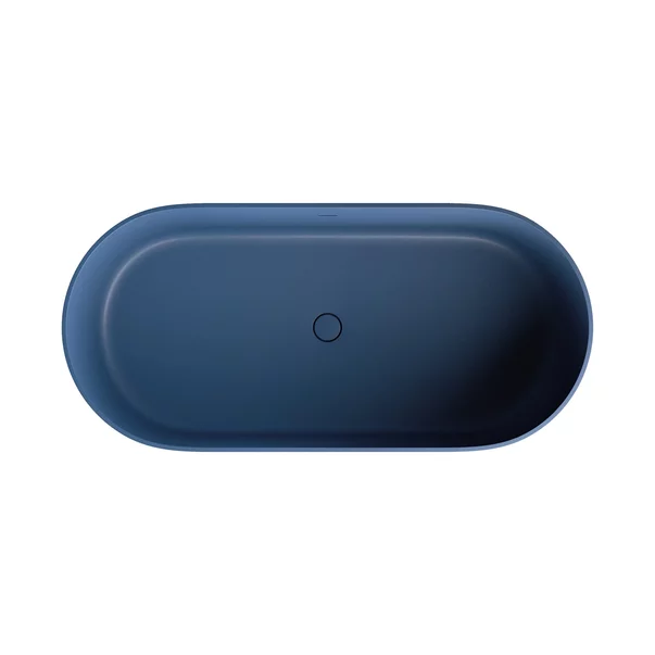 Cada freestanding Omnires Ovo M+ compozit albastru midnight blue mat 160x75 cm [1]