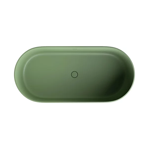 Cada freestanding Omnires Ovo M+ compozit verde olive mat 160x75 cm [1]