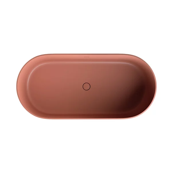 Cada freestanding Omnires Ovo M+ compozit terracotta mat 160x75 cm [1]