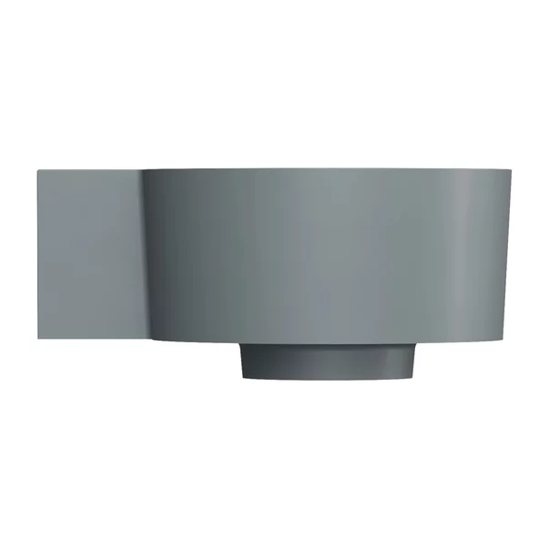 Lavoar suspendat Omnires Ovo M+ finisaj gri cenusa mat 33.5 cm stanga [4]