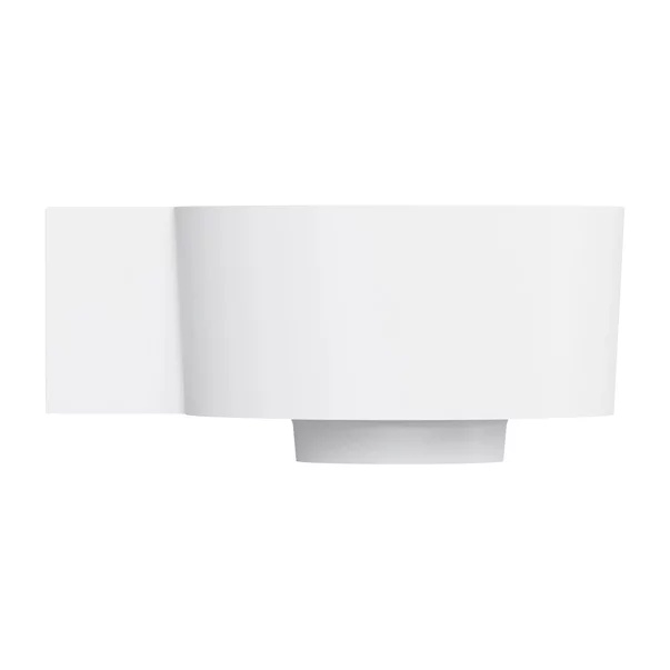 Lavoar suspendat Omnires Ovo M+ finisaj alb mat 33.5 cm stanga [4]