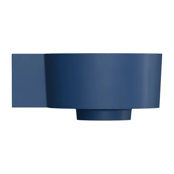 Lavoar suspendat Omnires Ovo M+ finisaj albastru inchis mat 33.5 cm stanga [3]